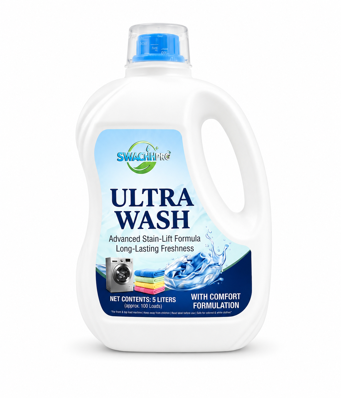 SwachhPro Ultra Wash – Premium Laundry Liquid, 5 Litre