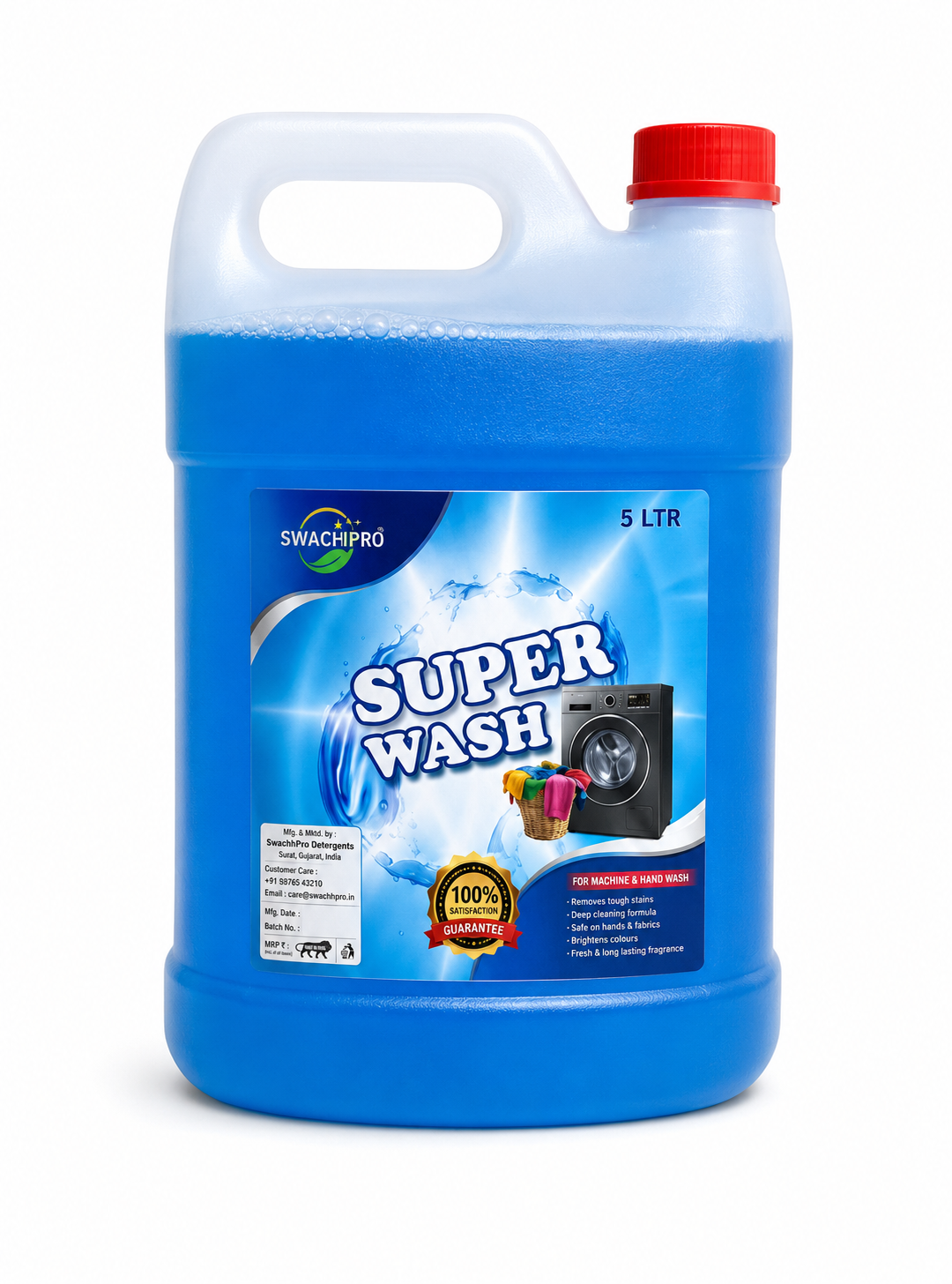 SwachhPro Detergent Liquid Superwash – 5 Litre